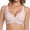 Pink leopard print, variant on Seamless Wireless V-Neck Comfort Bra for Women, U-Back Back Fat Smoothing 3D Jelly Support Padded Everyday Underwear, Adjustable Anti-Slip Straps Multi Color Breathable Daily Sleep Casual Bra