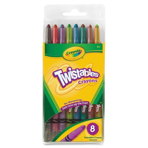 Crayola Twistables Kids Coloring Set 8/10/24 Color Mini Twistable Crayons  52-7408/52-9715/52-9824