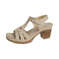 thumbnail image 3 of Willtoo Women's Summer Block Heel Sandals Fashion Open Toe Ankle Strap Chunky Heeled Dressy Shoes Comfort Slip-On Wedges, 3 of 5
