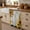 White, variant on Sunflowers Cabinet Curtains for Kitchen 32"Wx55"L, Spring Daisy Floral Butterfly Dragonfly White Wood Grain Pantry Curtain Skirt Magic Tape Curtains Decor Privacy Panel for Utility Closet Bathroom