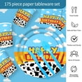 thumbnail image 2 of Neasyth Toy inspired Birthday Party Supplies Cow Print Story Party Decorations Plates and Napkins Tableware Set for 25 Guests, 2 of 5