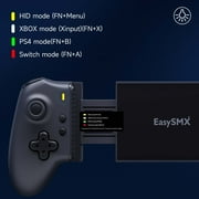 BROUJOY (Bluetooth Version) Mobile Gaming Controller for IOS/Android/Switch, Phone Controller with Mechanical Button,Hall Joystick & Trigger