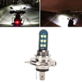 thumbnail image 4 of Motorcycle Front Lamp, Headlight Bulb Motorcycle Headlight IP68 Aviation Aluminum 12LED H4 3 Claw  For Driving For Riding, 4 of 8