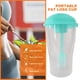 thumbnail image 2 of Batería de Cocina Taza portátil con tenedor - Recipiente de comida bajo en calorías para avena de cereales (verde) Ndcxsfigh Libre de BPA, 2 of 9