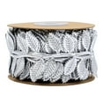 thumbnail image 2 of 1 Roll Wrapping Ribbon Lace Trim Faux Leather Tear-resistant Fade-less Don't Wither Photo Props 2 Colors Vivid Leaf Gift Ribbon for Festival, 2 of 4