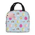 thumbnail image 1 of Fotbe Happy Easter Bolsa Térmica con Estampado y Forro de Aluminio Grueso Bolsa de Almuerzo con Bolsillo Frontal para Hombres y Mujeres, Ideal para Trabajo, Escuela, 1 of 8