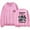 Pink, variant on Stray Kids  Merch Fashionable casual round neck unisex long sleeved pullover
