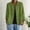 Green, variant on Women's Loose-Fit Cardigan Minimalist Cotton Linen Single-Breasted Long-Sleeve Collared Shirt Outerwear