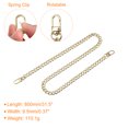 thumbnail image 2 of Unique Bargains Iron Flat Chain Strap, 32' Purse Shoulder Bag Handbag DIY Replacement, Gold, 2 of 6