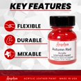 thumbnail image 2 of Pintura acrílica para cuero Angelus Autumn Red 30 ml, 2 of 9