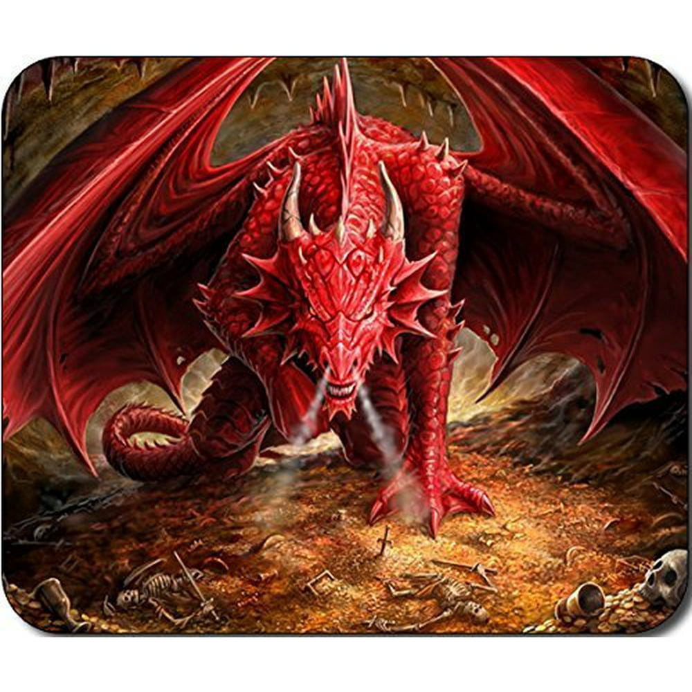 POPCreation Red Dragon Mouse pads Gaming Mouse Pad 9.84x7.87 inches
