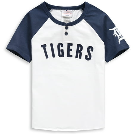 - Detroit Tigers Youth Game Day Jersey T-Shirt - White/Navy
