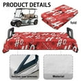 thumbnail image 6 of Yuyamidu HO-HO-HO Golf Cart Seat Covers, Fluffy Candy Canes Golf Cart Seat Towel Blanket, Fits More 2 Person Seats Club Car, Christmas Decoration, 6 of 8