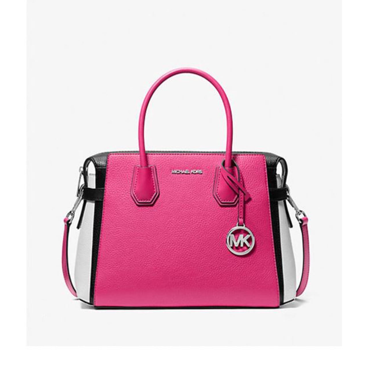 Michael Kors Women's Mercer Medium Color-Block Belted Satchel
