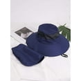 thumbnail image 2 of Deago Sun Hats for Men Women with Neck Flap Outdoor UV Protection Wide Brim Bucket Hat Safari Hiking Fishing Hats (Navy Blue), 2 of 8