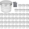 4oz Glass Jars With Lids(Silver),Mason Jars,glass jars with lids,Ideal For Honey,Jam,Baby Foods,Wedding Favor,DIY Magnet