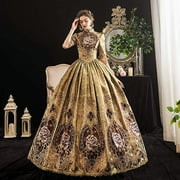 KEMAO Rococo Baroque Marie Antoinette Dresses 18th Century Renaissance Historical Period Dress Gown For Women