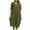 Green, variant on Women'S Dresses Summer Dress Women's Dress Lightweight V Neck Beach Dress Half Sleeve Midi Dress Loose Knee Length Buttons Dress With Pockets Cruise Outfits for Women