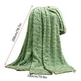 thumbnail image 4 of Xuniizn Soft Blankets, Throw Blanket for Couch, Flannel Sherpa Blanket Fleece Blanket for Adults, Cozy, Plush, Thicken, Reversible, Machine Washable, Green, 4 of 6