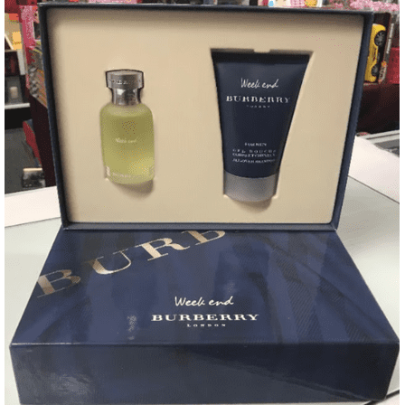Burberry Weekend 2-PCs Men Set, 1.7 EDT spray   3.3 oz All over shampoo