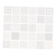 thumbnail image 3 of 30 Piezas Plantilla Sashiko Kit Plantilla Geométrica Bordado Manual Estabilizador Reutilizable Flexible PET para Proyectos de Costura y Artesanía, 3 of 8