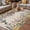 Light Beige Light Green Light Purple, variant on Watercolor Floral Outdoor Rug for Patio/Deck/Porch, Non-Slip Large Area Rug 6 x 9 Ft, Spring Daisy Sunflowers Wisteria Hummingbird Indoor Outdoor Rugs Washable Area Rugs, Camping Rug Carpet Runner