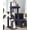 Dark Grey, variant on Cat Tower for Indoor Adult Cats, 50-inch Heavy Duty Cat Tree House for Big Cats with Extra-Large Padded Platform, Sisal Scratching Board, 2 Large Condos, F50, Dark Grey