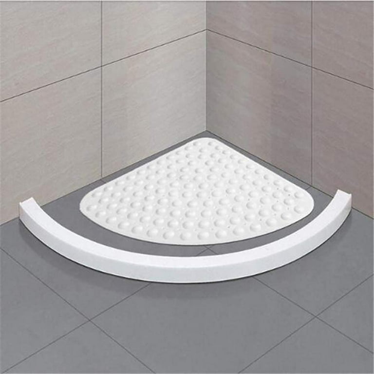Shower mats shower non-slip, anti-slip mat, antibacterial, anti-mold,  quarter circle, corner area, bathtub mats bath mat with suction cups for bathtub  shower 54 x 54 