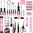 thumbnail image 5 of SHALL 246-Piece Pink Tool Set for Home, Pink Tool Sets for Women with Large Tool Bag Organizer, 5 of 8
