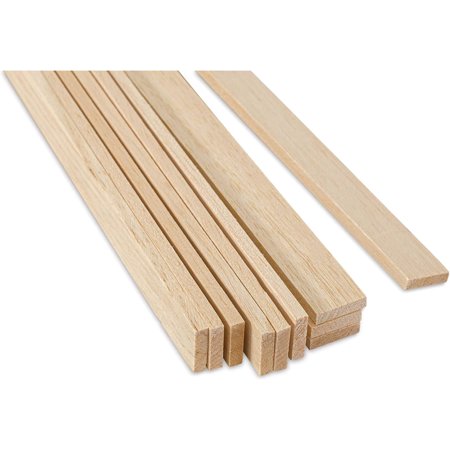Balsa Wood 1/4" X 1" X 36" (5) - Quantity is Listed in Parenthesis in Title