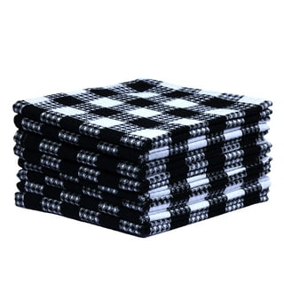 Urban Villa Kitchen Towels Dot&Stripes Print Grey/Black Premium