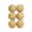 01-Khaki, variant on Sage Green Flocked Christmas Ball Ornaments with Silver Caps, Set of 6