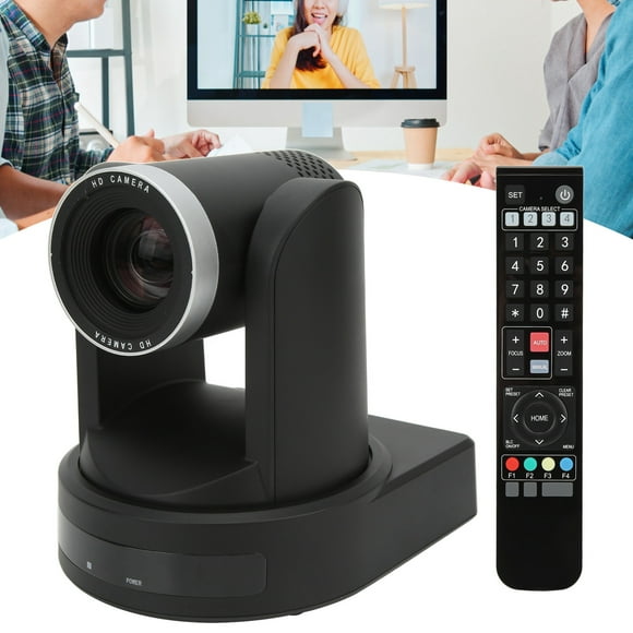 1080P PTZ Camera, 20X Optical Zoom Camera Supports IR Remote Control, HD 60FPS Video Camera For Live Broadcasting Online Teaching