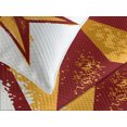 thumbnail image 4 of Ambesonne Prehistoric Country Quilted Bedspread Set 3 Pcs, Grunge Retro, Queen Size, Redwood Marigold, 4 of 5