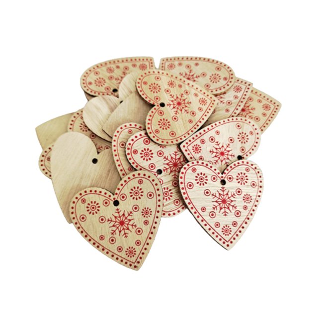 Ounissouiy 100 Uds. Adornos de rebanadas de colgantes exquisitos regalos de cumpleaños para doméstico Kits de decoración para fiestas Corazón Logcolor 2