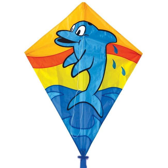 Sky Dog Kites SKK12206 26 in. Dolphin Diamond Shaped Kite