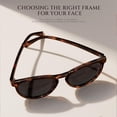 thumbnail image 5 of Fozono Classic Round Polarized Sunglasses for Women FZN825, 5 of 6