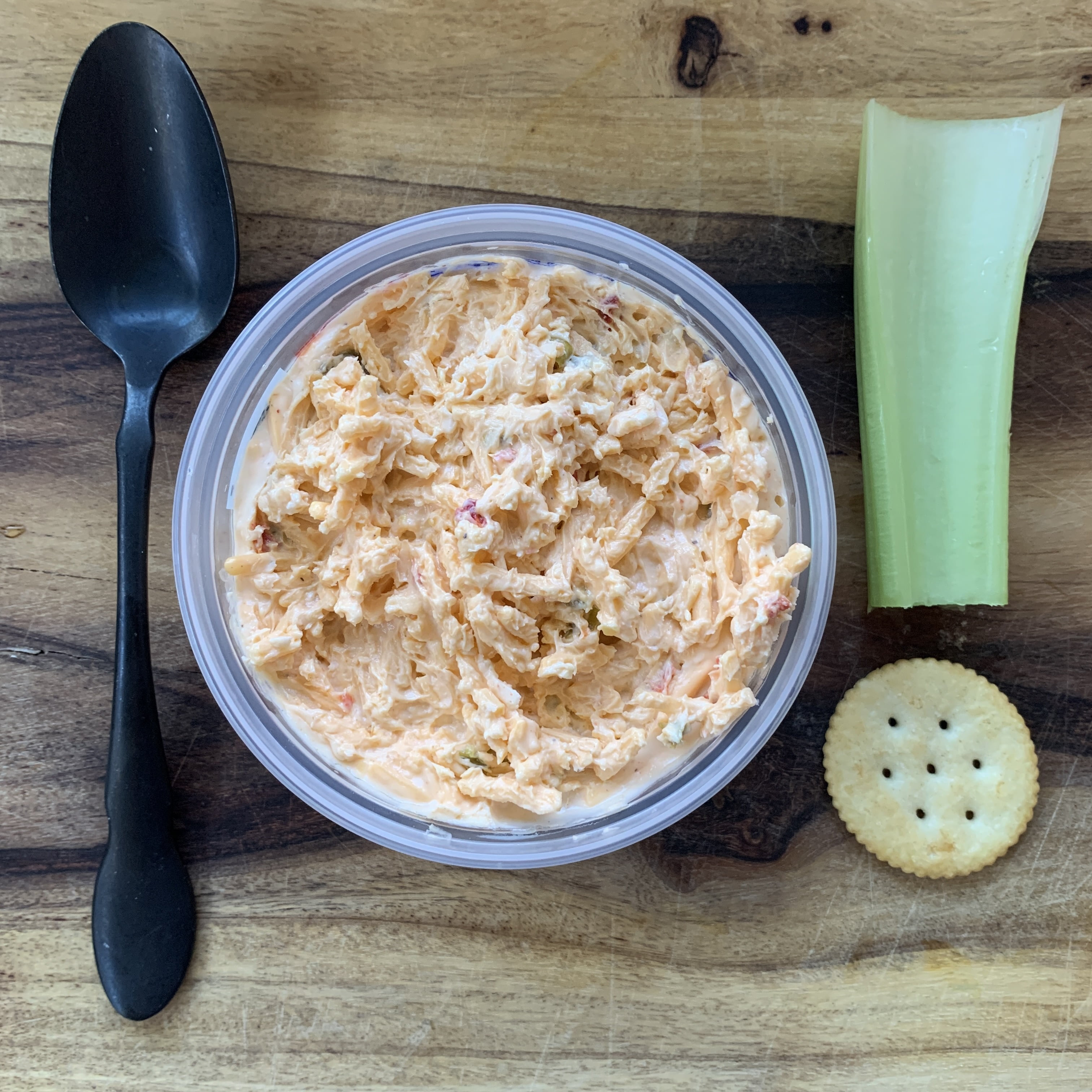 Palmetto Cheese, Pimento Cheese with Jalapenos, 11 oz. Refrigerated, Spreadable, Re-Sealable Plastic Tub.
