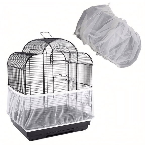 Bird Cage Seed Catcher with Elastic Band,Extra Large Bird Cage Cover for Parakeet Cage Accessories,Bird Cage Accessories for Pet Bird Owners,1 Pack