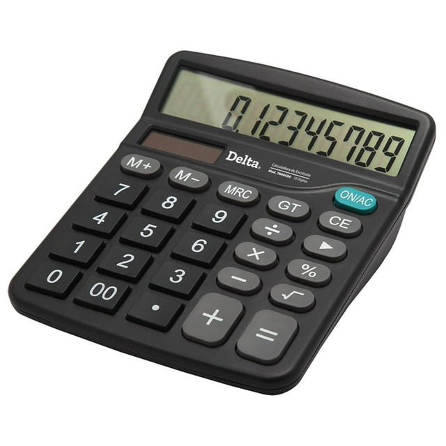Calculadora de Escritorio Barrilito Negra 12 Dígitos