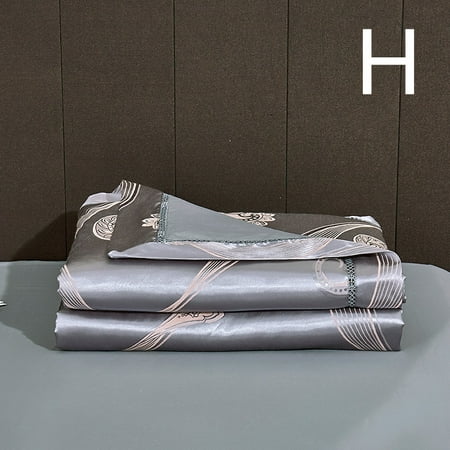 

Livesture Silk Quilt And Ice Silk Air-Conditioning Quilt Four-Piece Cotton H Size1