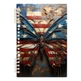 thumbnail image 2 of Butterflies American Flag Ring Binder Notebook Journey Note Diary College Ruled Spiral Notebook Study Loose Leaf Paper A5 60 Pages, 2 of 8