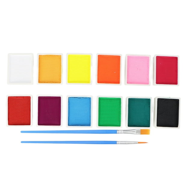 Professional Face Body Paint Palette, 12 Colors Quick Drying Easy ...