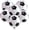 Black White 4d Soccer, variant on 5 Pieces Large Football Party Balloons, Brown Football Shaped Mylar Foil Balloons Sports Theme Party Decorations for Boys Men Football Fans Tailgate Birthday Party Sport Decorations Supplies