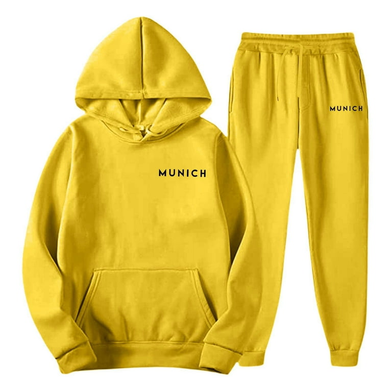 Yuncity Men's Hoodies Tracksuits Sweatsuits Piece Oversized