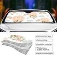 thumbnail image 3 of Yiaed Air Balloon and Flower Print Car Windshield Sunshade Front Auto Car Front Window Sun Shade Foldable Sun Visor Shield Cover Auto Accessories for Sedan SUV Truck-Medium, 3 of 5