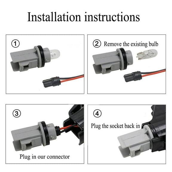 Yassdwbn 2x LED License Plate Light For Ford Ecosport Focus Fiesta Kuga Ka  S-Max 5105886