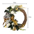 thumbnail image 3 of Artificial Hydrangea & Rose Wreath, 3 of 5