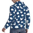 thumbnail image 6 of Naloa Cute Goose On Blue Sky Men's Casual Hooded Collar Drawstring Hoodies Pullover Sweatshirts Casual Long Sleeve Shirts-X-Large, 6 of 7