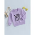 thumbnail image 3 of Bagilaanoe Baby Girl Casual Sweatshirt Newborn Long Sleeve Letter Print Pullover 6M 12M 18M 24M Infant Fall Loose Tee Tops, 3 of 7